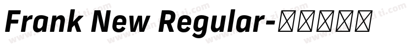 Frank New Regular字体转换